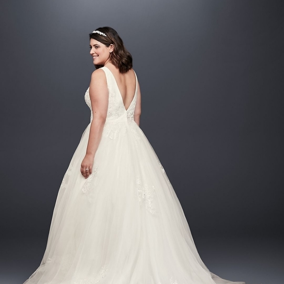 NWT David's Bridal MIKADO AND TULLE PLUS SIZE BALL - Picture 3 of 7